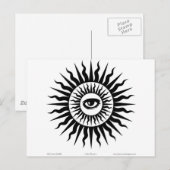 Witscooters: Sunburst: Oog Briefkaart (Voorkant / Achterkant)