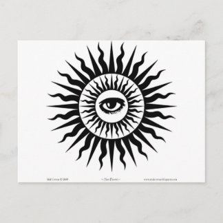 Witscooters: Sunburst: Oog Briefkaart