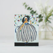 WITSERSE JONGE MEISJE / Mode van schoonheid Briefkaart (Staand voorkant)