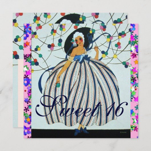 WITSERSE JONGE MEISJES 16 MILJARD PARTIJ KAART (Voorkant / Achterkant)