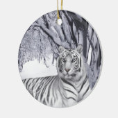 Witsneeuwiger Keramisch Ornament (Links)