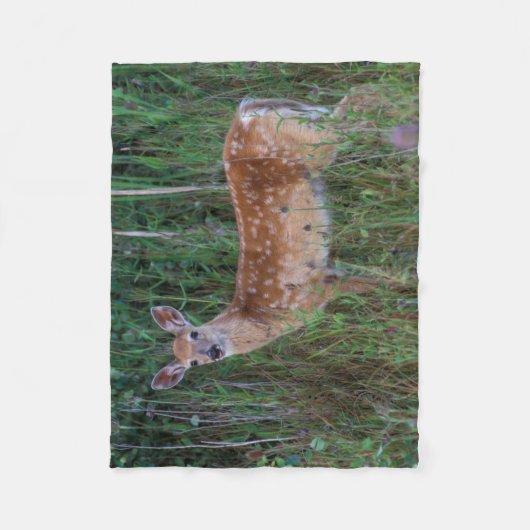 Witstaarster | Nationale Bison Range Montana Fleece Deken (Voorkant)