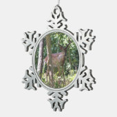 Witstaarster Tin Sneeuwvlok Ornament (Rechts)
