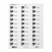 Witstaart Herten Retouradres Labels (Full Sheet)