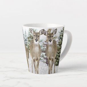 Witstaart Winterwonderland Kerst Latte Mok