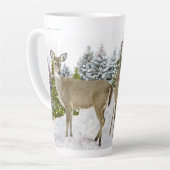 Witstaart Winterwonderland Kerst  Latte Mok (Linkerhoek)