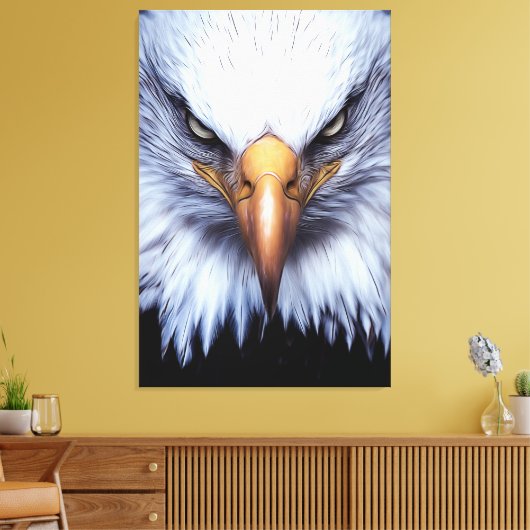 Witstaartarend digitaal schilderij canvas afdruk (Insitu (Woonkamer))