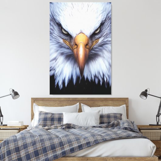 Witstaartarend digitaal schilderij canvas afdruk (Insitu (Slaapkamer))