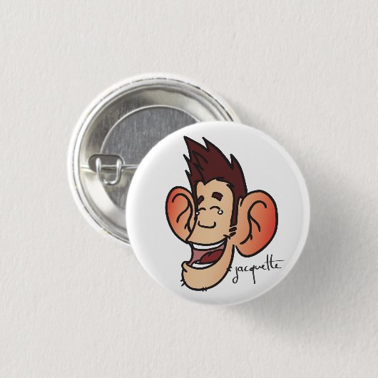 Witstaartavatar Ronde Button 3,2 Cm (Voorkant /achterkant)