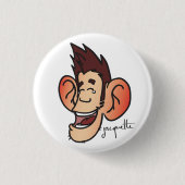 Witstaartavatar Ronde Button 3,2 Cm (Voorkant)