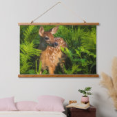 Witstaartdeer Fawn | Minnesota Hangend Wandkleed (Slaapkamer)
