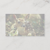 Witstaartdeer Fawn Visitekaartje (Achterkant)