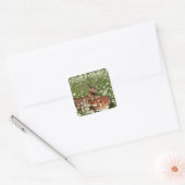 Witstaartgarnalen Vierkante Sticker (Envelop)