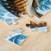 Witstaarthert Landschap Legpuzzel (Zijkant)