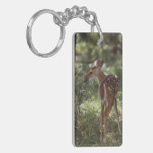 Witstaarthert, Odocoileus virginianus Sleutelhanger (Voorkant Links)