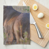 witstaarthert Odocoileus virginianus Theedoek (Quarter Fold)