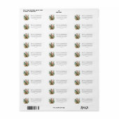 Witstaarthert Retouradres Etiket (Full Sheet)