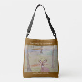 Witstaartherten in de Bossen Bruin Crossbody Tas (Achterkant)