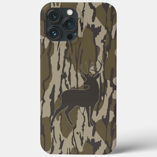 Witstaartherten jacht camouflage: Vertical Bark Ti Case-Mate iPhone Case (Achterkant)