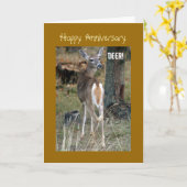 Witstaartherten, Jubileum Kaart (Gele Bloem)