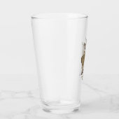 Witstaartherten Kudde / Dad's Mancave Pint Glas (Rechts)