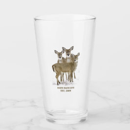 Witstaartherten Kudde / Dad's Mancave Pint Glas