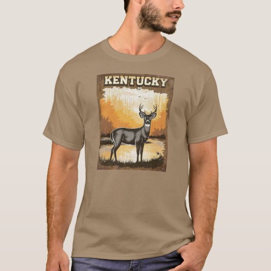Witstaartherten van Kentucky T-shirt (Voorkant)