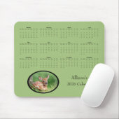 Witstaarthertenkalf 2026 jaarkalender muismat (Met muis)