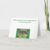 Witstaarthertenkalfjes Tweeling Felicitaties Kaart (Achterkant)