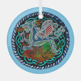 Witstaartkolibrie Glas Ornament