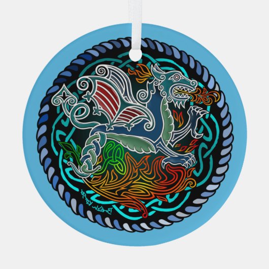 Witstaartkolibrie Glas Ornament (Achterkant)