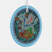 Witstaartkolibrie Glas Ornament (Voorkant Rechts)