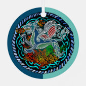 Witstaartkolibrie Metalen Ornament (Achterkant)