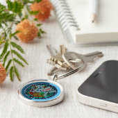 Witstaartkolibrie Sleutelhanger (Zijkant)