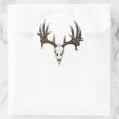 Witstaartslang Ronde Sticker (Tas)