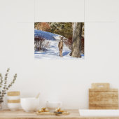 Witstaartster die naar je kijkt poster (Keuken)