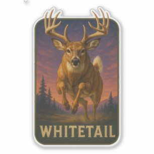 Witstaartsticker Sticker