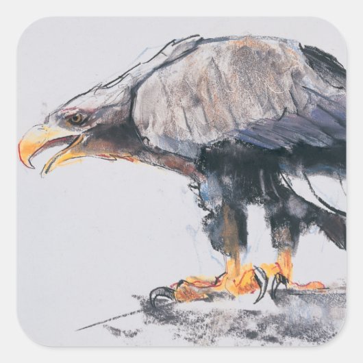 WitstaartZee Eagle 2001 Vierkante Sticker (Voorkant)