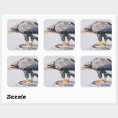 WitstaartZee Eagle 2001 Vierkante Sticker (Vel)