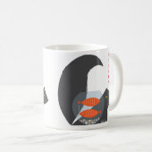 Witte 11 oz Klassieke Mok/Pisces-cat afbeelding Koffiemok (Voorkant rechts)