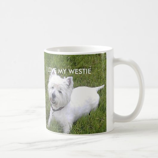Witte 11oz Classic White Westie Mok (Rechts)