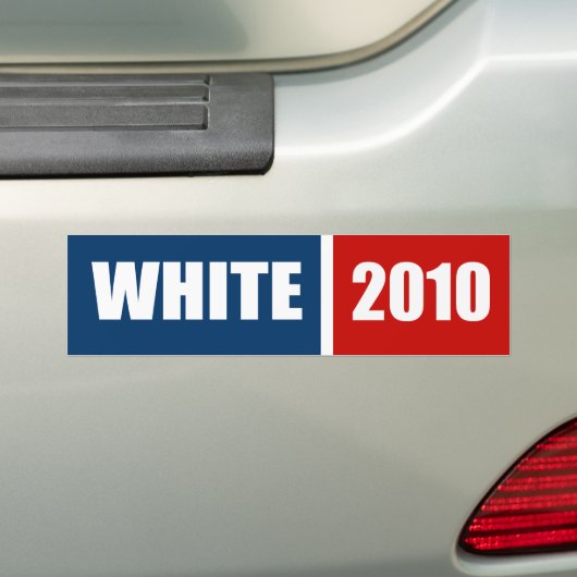 WITTE 2010 BUMPERSTICKER (Op auto)