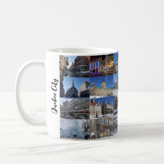 Witte 24 foto-collageraster op maat reis koffiemok