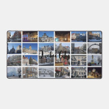 Witte 24 foto-collageraster op maat voor reizen