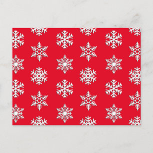 Witte 3-D sneeuwvlokken,  achtergrond Briefkaart
