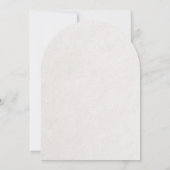Witte 3D Bloemen Rozen Bruiloft Kaart (Achterkant)