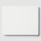 Witte 3D bloemrozen | Trouwen Gastenboek (Achterkant)