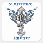 Witte 3x3 Vierkante Sticker (Voorkant)