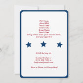 Witte 4 juli Hamburger Barbecue Uitnodiging (Achterkant)