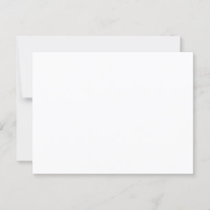 Witte 5,6 inch x 4,25 inch halfglanzende bruiloft briefkaart